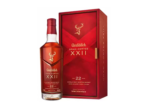 苏州回收格兰菲迪22年璀璨珍藏版威士忌700ml礼盒装Glenfiddich XXII苏格兰威士忌