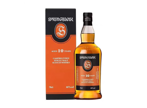 苏州收购云顶10年威士忌SpringBank云顶10年700ml回收洋酒行货