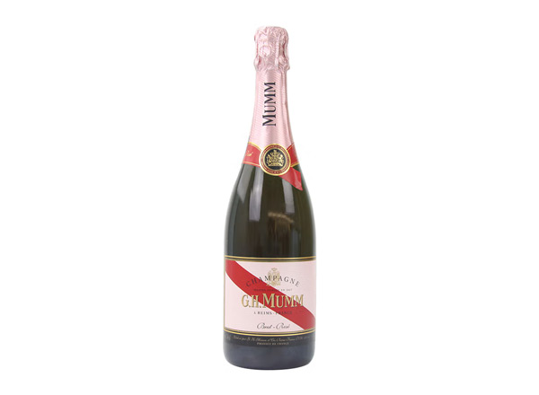 苏州回收​玛姆红带香槟老款桃红玫瑰粉红玛姆香槟酒G.H. Mumm Brut Rose